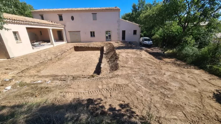 Terrassement pour piscine à Apt, Saint-Saturnin-lès-Apt, Poncet Travaux Verts