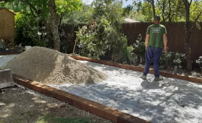 Aménagement Terrain de pétanque, Saint-Saturnin-lès-Apt, Poncet Travaux Verts