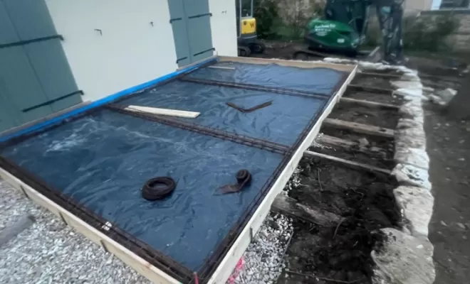 Aménagement jardin avec Réalisation d'une Terrasse et muret d'enrochement, Saint-Saturnin-lès-Apt, Poncet Travaux Verts