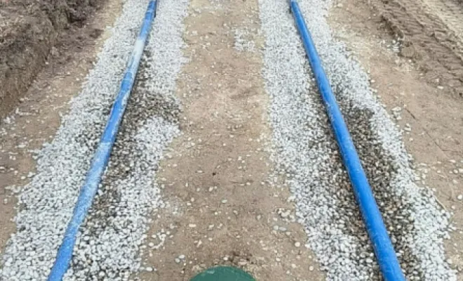 Réalisation d'un drain périphérique à Apt, Saint-Saturnin-lès-Apt, Poncet Travaux Verts