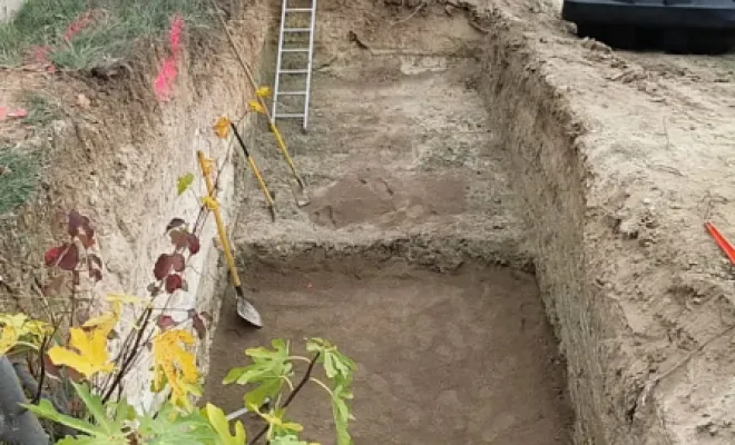 Réalisation d'un drain périphérique à Apt, Saint-Saturnin-lès-Apt, Poncet Travaux Verts